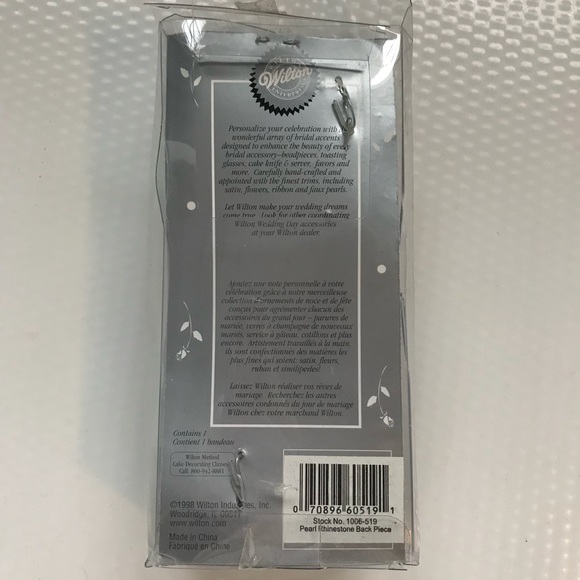 Pearl Rhinestone Comb Headpiece - Picture 3 of 3